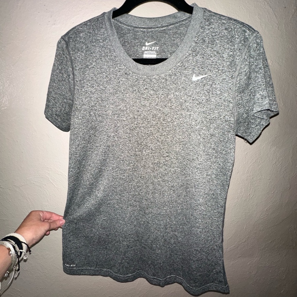 Nike Dri-FIT Heather Gray Top